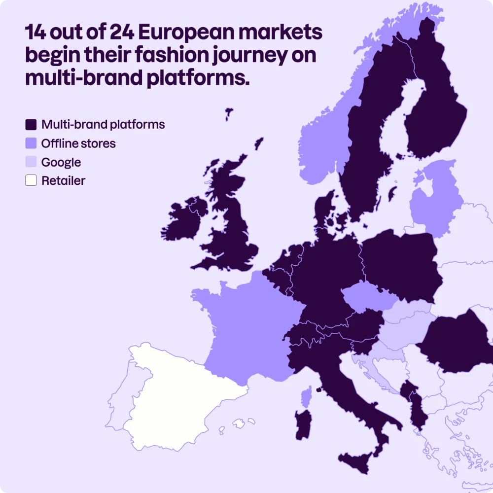 Map Marketplaces: 14 out of 24 European markets begin their fashion journey on multi-brand platforms